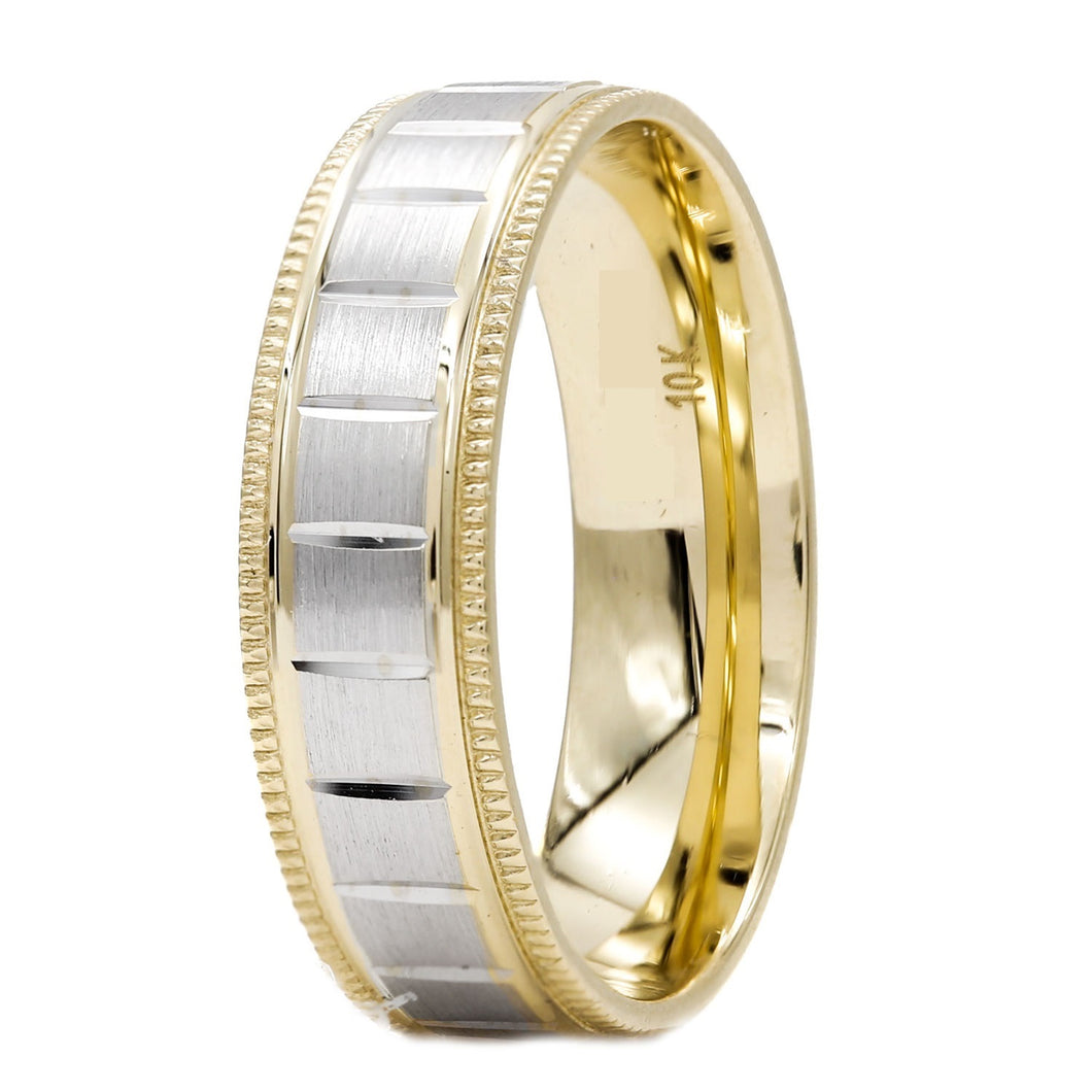 Gold wedding Bands Comfort-Fit