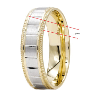 Gold wedding Bands Comfort-Fit