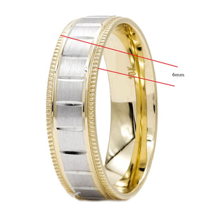 Gold wedding Bands Comfort-Fit