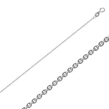 Charger l&#39;image dans la galerie, 10K White Gold 1.2mm Rolo Chain
