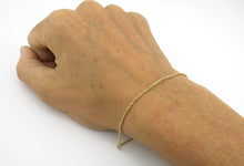 Charger l&#39;image dans la galerie, 10k Gold 1.5mm Diamond Cut Rope Bracelet
