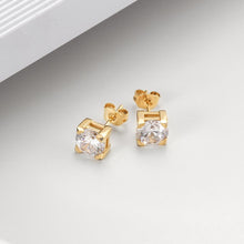 Charger l&#39;image dans la galerie, BASKET-SET ROUND CZ STUD EARRINGS
