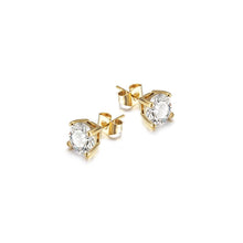 Charger l&#39;image dans la galerie, BASKET-SET ROUND CZ STUD EARRINGS
