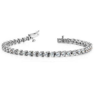 Diamond Tennis Bracelet In White Gold 3 PRONGS 2.00 CTW