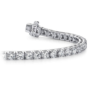 Diamond Tennis Bracelet In White Gold 4 PRONGS 3.00 CTW