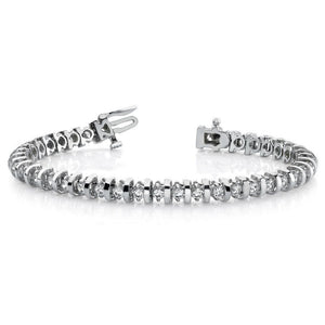 Diamond Bracelet Bar In White Gold (2.0 Ctw)