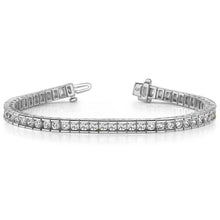 Load image into Gallery viewer, Diamond Tennis Bracelet Round Channel In White Gold (2.50 Ctw)
