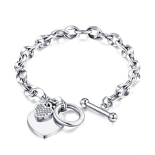 Charger l&#39;image dans la galerie, Fancy Stainless steel HEART Bracelet
