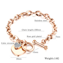 Charger l&#39;image dans la galerie, Fancy Stainless steel HEART Bracelet
