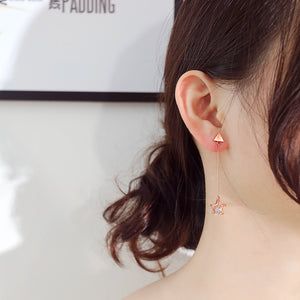 Fancy stainless steel STAR Earrings