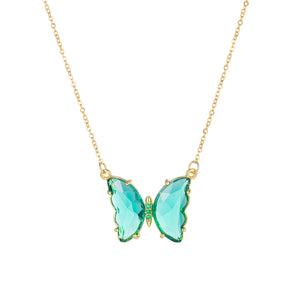 BUTTERFLY CZ NECKLACE