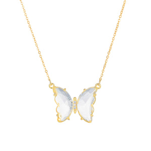 BUTTERFLY CZ NECKLACE