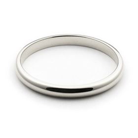 Gold wedding bands White-2MM