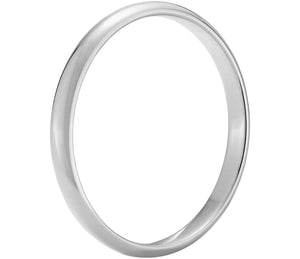 Gold wedding bands White-2MM