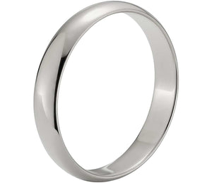 Gold wedding Bands White-4MM