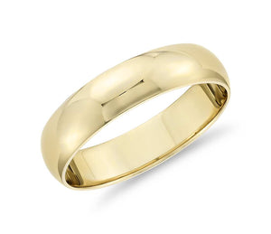 Gold wedding Bands Yellow-5MM