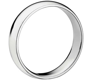 Gold wedding Bands White-5MM