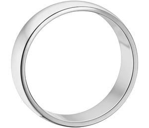 Gold wedding Bands White-6MM