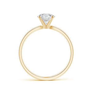 Diamond Solitaire Ring 14K Yellow Gold