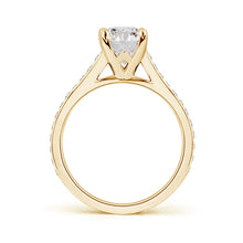 Charger l&#39;image dans la galerie, Diamond Cathedral Ring Solitaire Round
