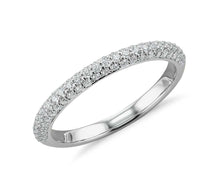 Charger l&#39;image dans la galerie, Diamond Wedding Micropavé Ring in 14K White Gold (1/3 ctw.)
