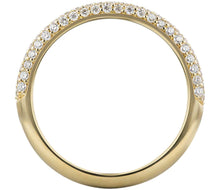 Charger l&#39;image dans la galerie, Diamond Wedding Micropavé Ring in 14K Yellow Gold (1/3 ctw.)
