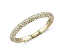 Charger l&#39;image dans la galerie, Diamond Wedding Micropavé Ring in 14K Yellow Gold (1/3 ctw.)
