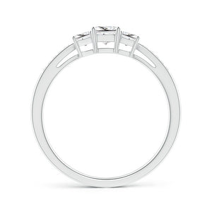 3-Stone Princess Cut Diamond Engagement Ring