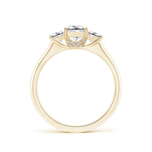 3-Stone Princess Cut Diamond Engagement Ring