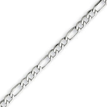 Charger l&#39;image dans la galerie, Sterling Silver 3 mm Figaro Bracelet
