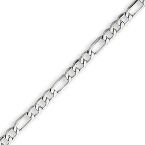 Sterling Silver 3 mm Figaro Bracelet