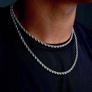 Sterling Silver 4mm Rope Chain