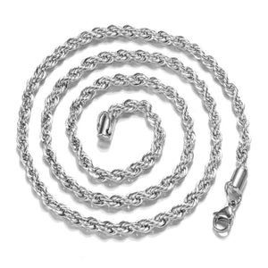 Sterling Silver 4mm Rope Chain