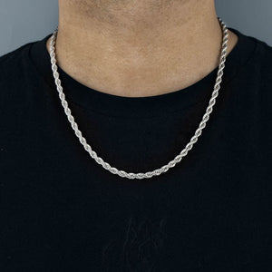 Sterling Silver 5mm Rope Chain