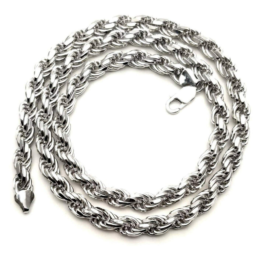 Sterling Silver 5mm Rope Chain