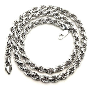 Sterling Silver 7mm Rope Chain – La Rivière Jewelry