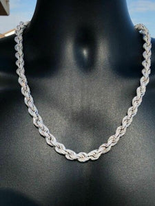 Sterling Silver 9mm Rope Chain